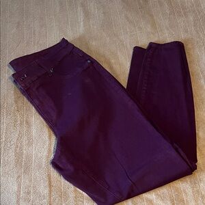 Maurices Burgundy Ankle & Cropped Jeans
